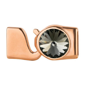 Haaksluiting met Rivoli 12mm Black Diamond (ID 10x2)...