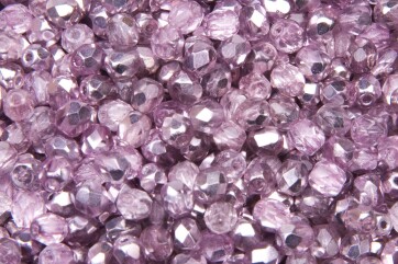 Light Amethyst Half Coated, 4 mm