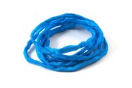 Hand dyed Habotai silk ribbon Capri Blue ø3mm