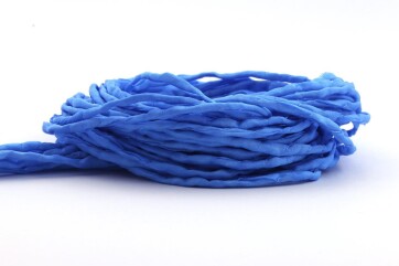 Hand dyed Habotai silk ribbon Cornflower Blue ø3mm