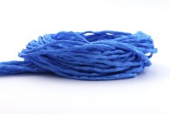 Handgefärbtes Habotai-Seidenband Kornblumenblau ø3mm