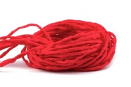 Hand dyed Habotai silk ribbon Chimney Red ø3mm