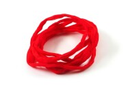 Hand dyed Habotai silk ribbon Christmas Red ø3mm