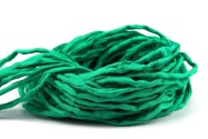 Hand dyed Habotai silk ribbon Grass Green ø3mm