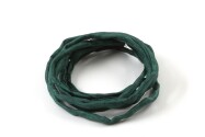 Hand dyed Habotai silk ribbon Ivy Green ø3mm
