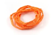 Handgefärbtes Habotai-Seidenband Orange ø3mm