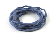 Handgefärbtes Habotai-Seidenband Jeansblau ø3mm