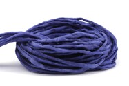 Hand dyed Habotai silk ribbon Purple Blue ø3mm