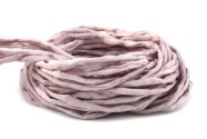 Cinta de seda Habotai teñida a mano en Victorian Mauve ø3mm