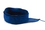 Nastro di seta Habotai fatto a mano Blu royal di 20 mm di larghezza