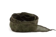 Ruban de soie Habotai fait main Olive 20mm de large