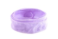 Handgefertigtes Habotai-Seidenband Mauve 20mm breit