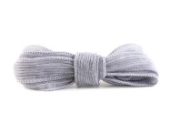 Handgefertigtes Seidenband Crinkle Crêpe Hellgrau 20mm breit
