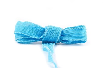 Silk ribbon Crinkle Crêpe Sky Blue