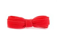 Ruban de soie fait main Crinkle Crêpe Rouge clair 20mm de large
