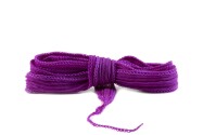 Handmade silk ribbon Crinkle Crêpe Plum 20mm wide