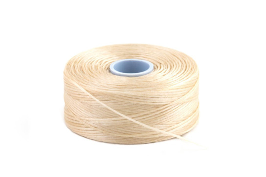 C-Lon Beige TEX45 ø0.11mm - extremely flexible beading thread
