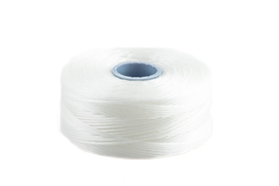 C-Lon White TEX45 ø0,11mm - extrem flexibles Perlengarn