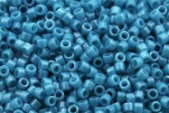 DB0218 Opaque Medium Turquoise Blue Luster Miyuki Delica 11/0 Japanese cylinder beads 1.6mm 5g