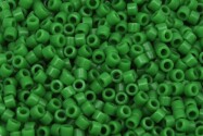 DB0724 Opaque Green Miyuki Delica 11/0 Japanese cylinder beads 1.6mm 5g