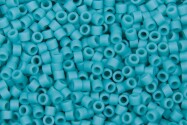 DB0759 Matte Opaque Turquoise Green Miyuki Delica 11/0 Japanese cylinder beads 1.6mm 5g