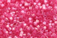 DB1867 Silk Inside Dyed Rose AB Miyuki Delica 11/0 perles cylindriques japonaises 1,6mm 5g
