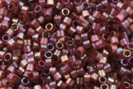 DB1878 Silk Inside Dyed Rose Topaz AB Miyuki Delica 11/0 Japanese cylinder beads 1.6mm 5g