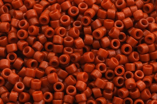 DB2108 Duracoat Opaque Persimmon Miyuki Delica 11/0 Japanese cylinder beads 1.6mm 5g