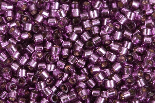 DB2169 Duracoat S/L Dyed Lilac Miyuki Delica 11/0 Japanese cylinder beads 1.6mm 5g