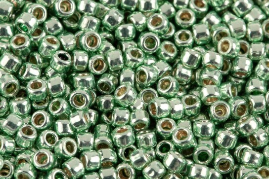 TR-11-PF570 PermaFinished Galvanized Mint Green 2.2mm TOHO 11/0 Rocailles 10g