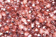 Firepolished glass beads Apollo Gold 4mm