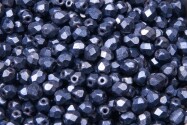 Cuentas de vidrio pulidas al fuego Hematite matte 4mm