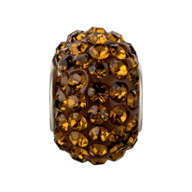 Rhinestone bead with Mocca strass ID 4.7mm