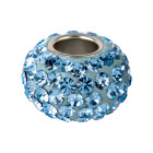 Rhinestone bead with Light Sapphire strass ID 4.7mm