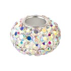 Modulperle mit Strass Crystal AB ID 4,7mm