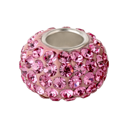 Grootgatkraal met 84 kristalstenen Fuchsia ID 4,7mm