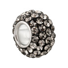 Rhinestone bead with Black Diamond strass ID 4.7mm