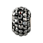 Rhinestone bead with Silver Night strass ID 4.7mm