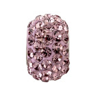 Cuenta agujero grande con 84 cristales Light Amethyst ID 4,7mm
