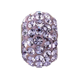 Cuenta agujero grande con 84 cristales Violet ID 4,7mm
