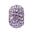 Rhinestone bead with Violet strass ID 4.7mm