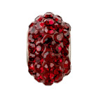 Cuenta agujero grande con 84 cristales Burgundy ID 4,7mm