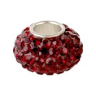 Module kraal met strass Burgundy ID 4,7mm