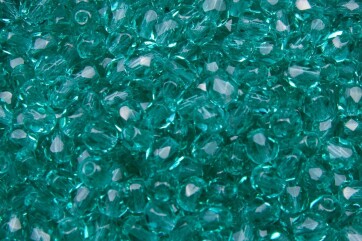 Feuerpolierte Glasschliffperlen Dark Teal 4mm