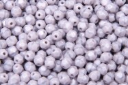 Perles en verre polies au feu Coral Grey 4mm