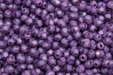 Feuerpolierte Glasschliffperlen Lavender Coral 4mm