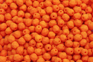 Feuerpolierte Glasschliffperlen Orange Opaque 4mm