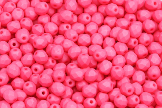 Perle in vetro lucidate al fuoco Honeysuckle Opaque 4mm