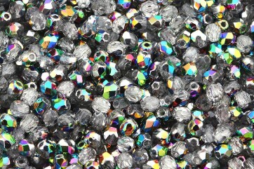 Fire polished glass beads Crystal Vitral 3mm