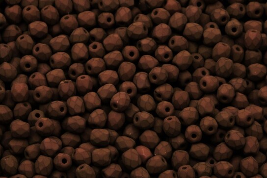 Feuerpolierte Glasschliffperlen Mushroom Opaque 3mm